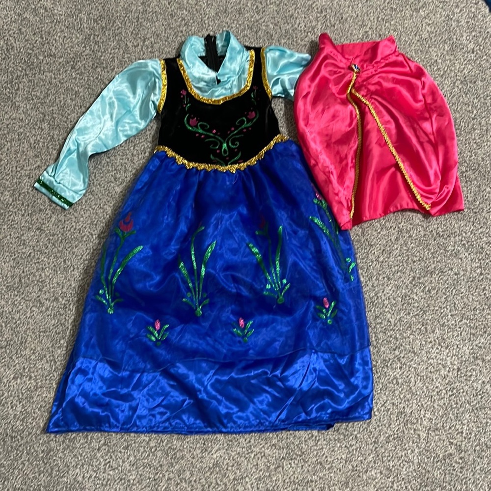 Girls Princess Anna Dress up Outfit Size 3
